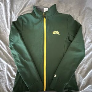 Russell Athletic Gray Fleece with Green Trim